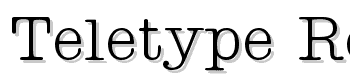 Teletype-Regular font